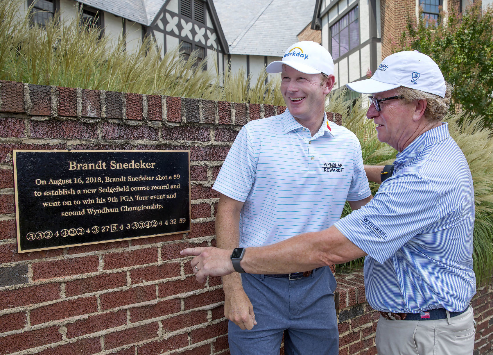 Brandt Snedeker earns plaque at Sedgefield Country Club